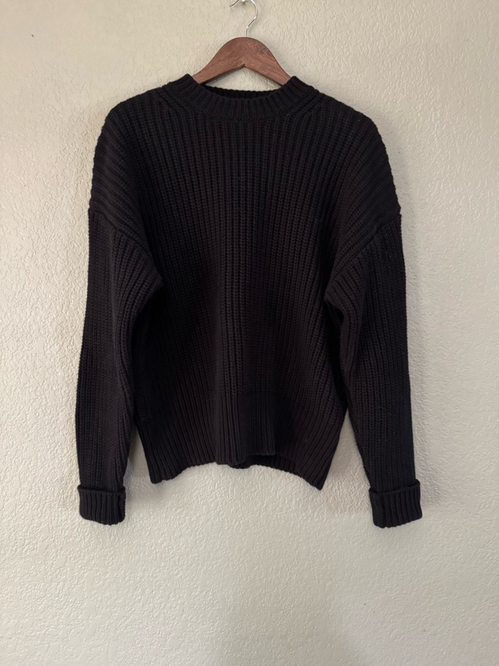 Reformation ribbed knit cotton/cashmere sweater xs